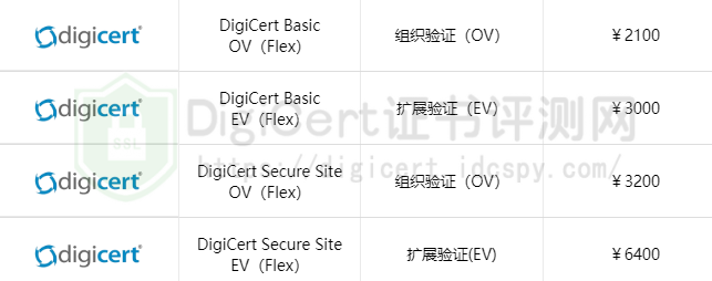 DigiCert Flex SSL证书方案