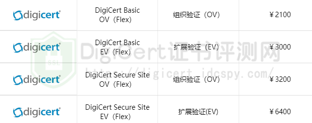 DigiCert Flex SSL证书