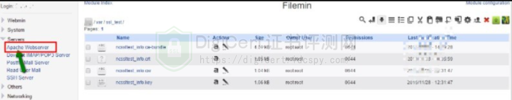 单击Apache Webserver
