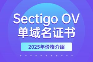 Sectigo OV单域名证书