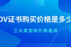 DV证书购买