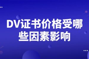 DV证书价格