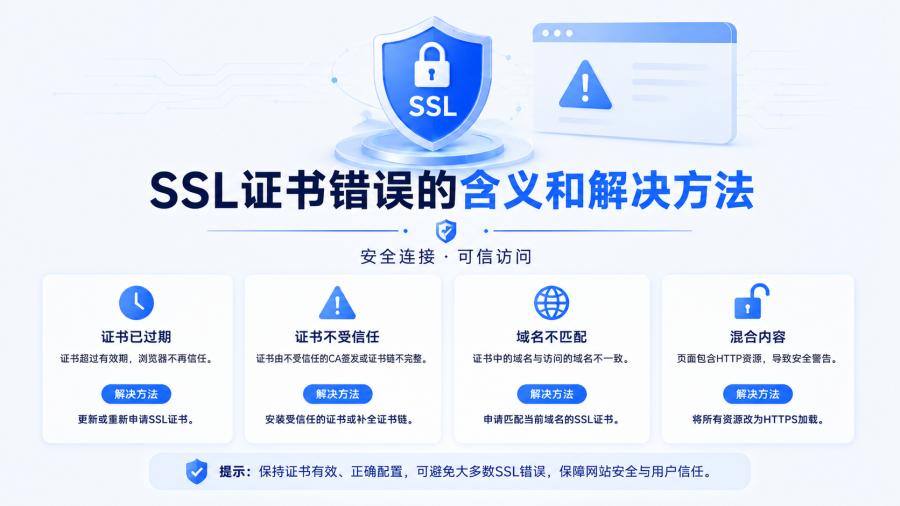 SSL证书错误什么意思