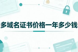 多域名证书价格
